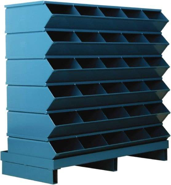Stackbin - 6 Bin, Shelving Unit with Openings & Base - 37" Wide x 35-1/2" High - Americas Industrial Supply