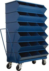 Stackbin - 6 Bin, Shelving Unit with Openings & Base - 37" Wide x 58-5/8" High - Americas Industrial Supply