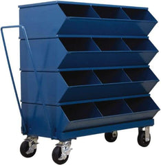 Stackbin - 4 Bin, Shelving Unit with Openings & Base - 37" Wide x 40-7/8" High - Americas Industrial Supply