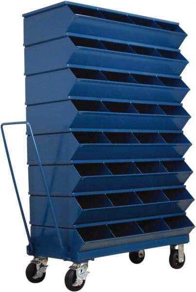 Stackbin - 8 Bin, Shelving Unit with Openings & Base - 37" Wide x 60-1/2" High - Americas Industrial Supply
