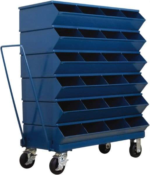 Stackbin - 6 Bin, Shelving Unit with Openings & Base - 37" Wide x 46-7/8" High - Americas Industrial Supply