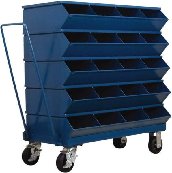 Stackbin - 5 Bin, Shelving Unit with Openings & Base - 37" Wide x 40" High - Americas Industrial Supply