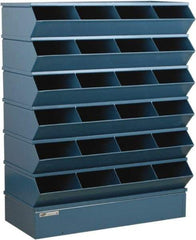 Stackbin - 6 Bin, Shelving Unit with Openings & Base - 37" Wide x 51" High - Americas Industrial Supply