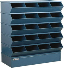 Stackbin - 5 Bin, Shelving Unit with Openings & Base - 37" Wide x 43-1/2" High - Americas Industrial Supply