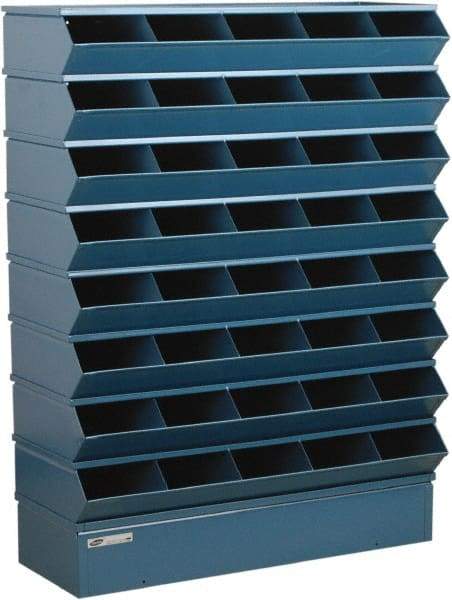Stackbin - 8 Bin, Shelving Unit with Openings & Base - 15-1/2" Long x 7-1/2" Wide x 6" High - Americas Industrial Supply