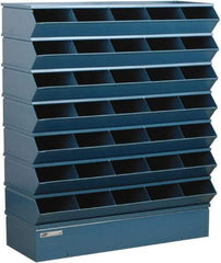 Stackbin - 7 Bin, Shelving Unit with Openings & Base - 37" Wide x 42" High - Americas Industrial Supply