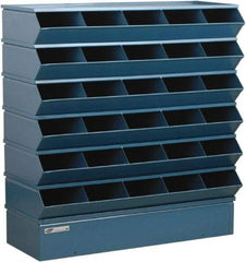 Stackbin - 6 Bin, Shelving Unit with Openings & Base - 37" Wide x 36" High - Americas Industrial Supply