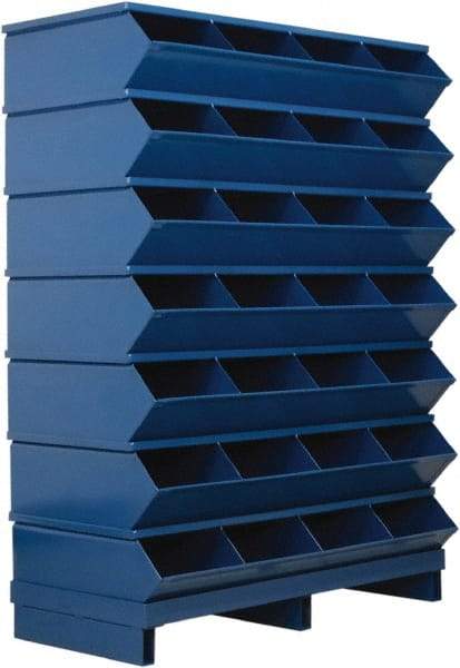Stackbin - 7 Bin, Shelving Unit with Openings & Base - 37" Wide x 50-7/8" High - Americas Industrial Supply