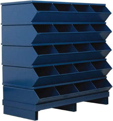 Stackbin - 5 Bin, Shelving Unit with Openings & Base - 37" Wide x 37-1/8" High - Americas Industrial Supply