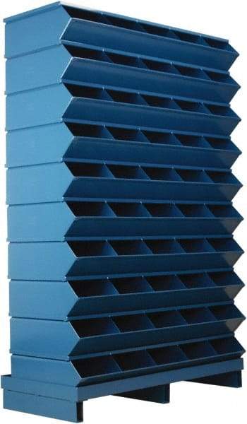 Stackbin - 10 Bin, Shelving Unit with Openings & Base - 37" Wide x 57-1/2" High - Americas Industrial Supply