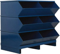 Stackbin - 3 Bin, Shelving Unit with Openings & Base - 37" Wide x 35-1/8" High - Americas Industrial Supply