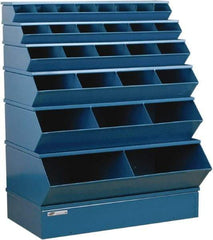 Stackbin - 6 Bin, Shelving Unit with Openings & Base - 37" Wide x 53" High - Americas Industrial Supply