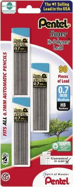 Pentel - 0.7mm Lead Lead Refills - Black - Americas Industrial Supply