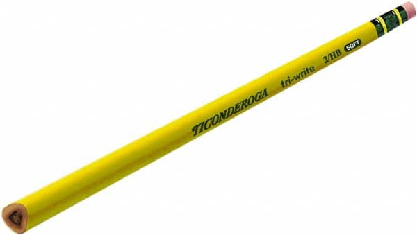 TICONDEROGA - #2HB Pencil - Black - Americas Industrial Supply