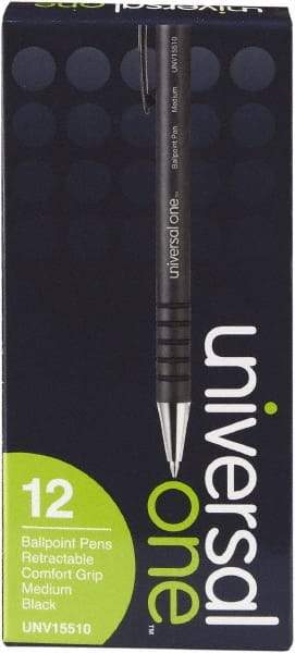 Universal One - Conical Ball Point Pen - Black - Americas Industrial Supply