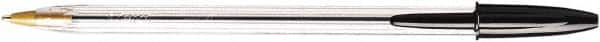 Bic - Conical Ball Point Pen - Black - Americas Industrial Supply