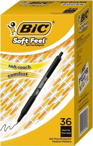 Bic - Conical Ball Point Pen - Black - Americas Industrial Supply