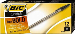 Bic - Conical Ball Point Pen - Black - Americas Industrial Supply