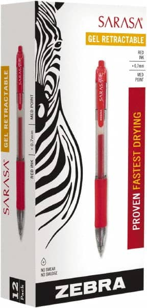 Zebra - Conical Roller Ball Pen - Red - Americas Industrial Supply