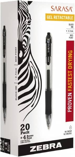 Zebra - Conical Roller Ball Pen - Black - Americas Industrial Supply