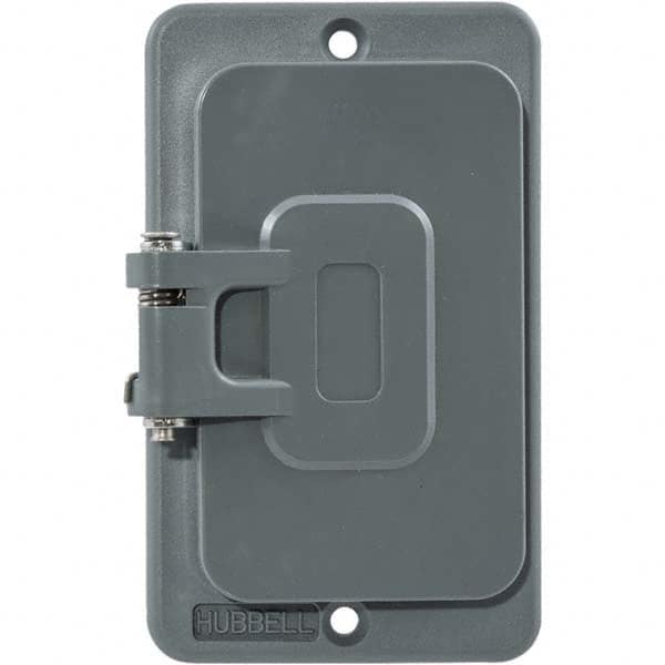 Hubbell Wiring Device-Kellems - Electrical Outlet Box & Switch Box Accessories Accessory Type: Box Cover Material: PBT Resin - Americas Industrial Supply