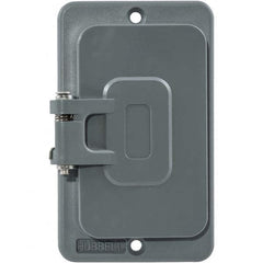 Hubbell Wiring Device-Kellems - Electrical Outlet Box & Switch Box Accessories Accessory Type: Box Cover Material: PBT Resin - Americas Industrial Supply