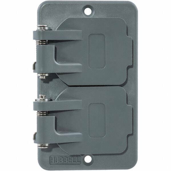 Hubbell Wiring Device-Kellems - Electrical Outlet Box & Switch Box Accessories Accessory Type: Box Cover Material: PBT Resin - Americas Industrial Supply