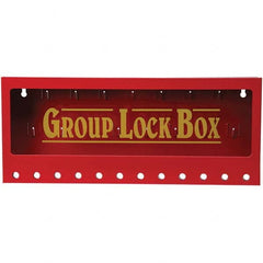 Brady - 1 13-Piece Kit 2-1/4" Deep x 16-3/4" Wide x 7" High Wall Mount Group Lockout Box - Americas Industrial Supply