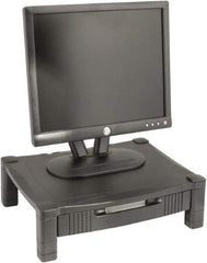 Kantek - Silver Monitor Stand - Use with Laptop, Monitor - Americas Industrial Supply