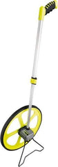 Komelon - 10,000' Counter Limit, 10,000' OAL, High-Visibility Yellow & Black Measuring Wheel - 0.01" Accuracy per 100", Measures in Ft/In - Americas Industrial Supply