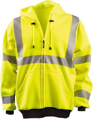 OccuNomix - Size 2XL Hi-Viz Yellow High Visibility Sweatshirt - Americas Industrial Supply