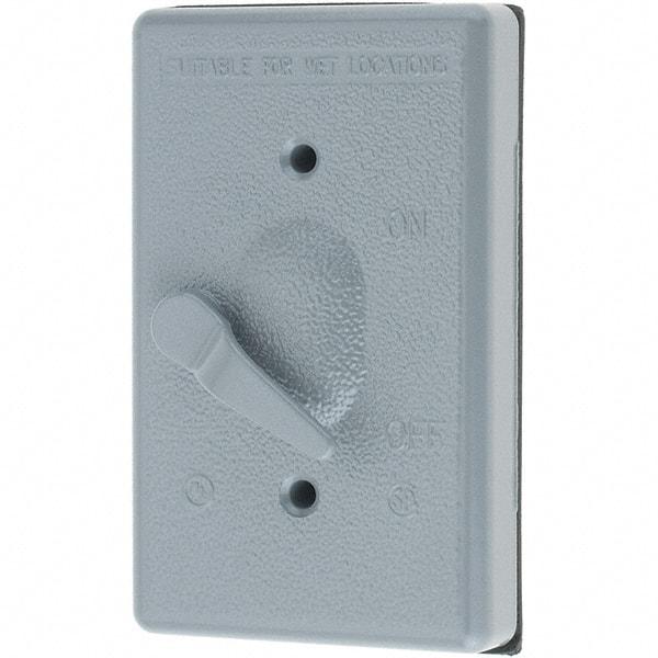 Leviton - Electrical Outlet Box Aluminum\xB6Zinc Device Cover - Americas Industrial Supply