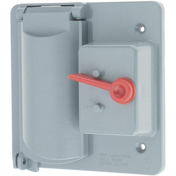 Leviton - Electrical Outlet Box Polycarbonate Device Cover - Americas Industrial Supply