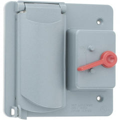 Leviton - Electrical Outlet Box PVC Device Cover - Americas Industrial Supply