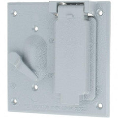 Leviton - Electrical Outlet Box Zinc Device Cover - Americas Industrial Supply