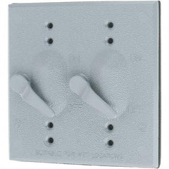 Leviton - Electrical Outlet Box Aluminum\xB6Zinc Device Cover - Americas Industrial Supply