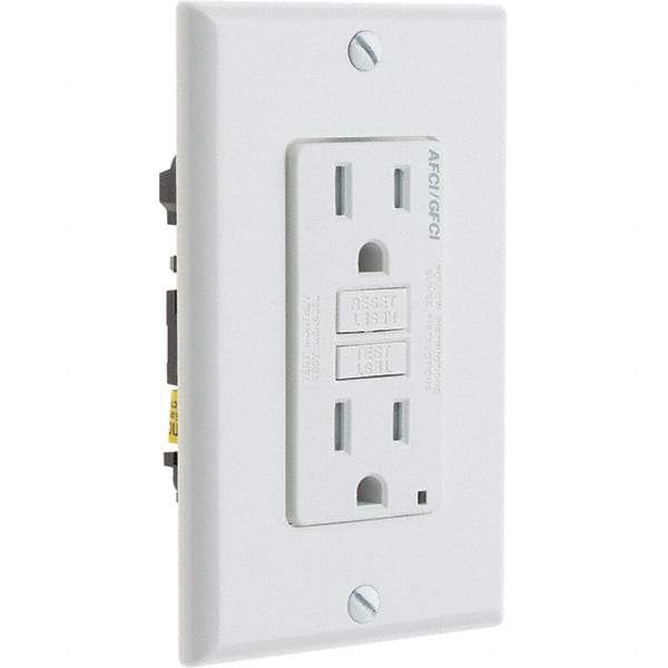 Leviton - GFCI Receptacles Grade: Commercial Color: White - Americas Industrial Supply