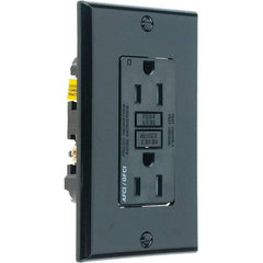 Leviton - GFCI Receptacles Grade: Commercial Color: Black - Americas Industrial Supply