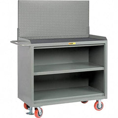 Little Giant - 3,600 Lb Capacity Mobile Service Bench - 53" Wide x 24" Deep x 43" High, Steel, Gray - Americas Industrial Supply