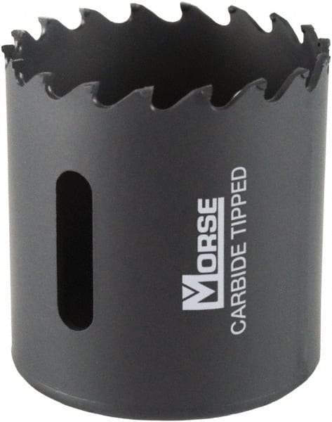 M.K. MORSE - 1-3/4" Diam, 1-15/16" Cutting Depth, Hole Saw - Carbide-Tipped Saw, Toothed Edge - Americas Industrial Supply