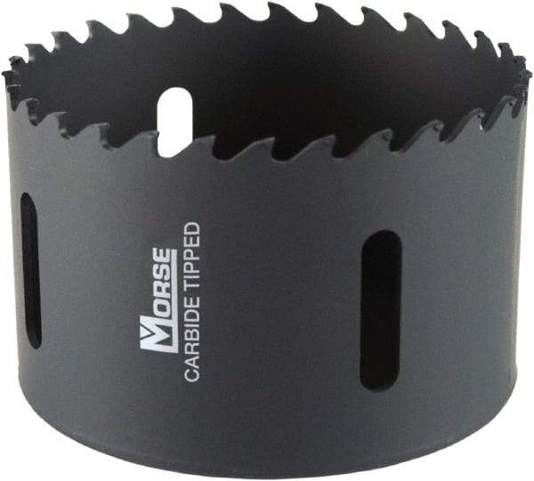 M.K. MORSE - 4-1/8" Diam, 1-15/16" Cutting Depth, Hole Saw - Carbide-Tipped Saw, Toothed Edge - Americas Industrial Supply