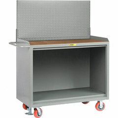 Little Giant - 3,600 Lb Capacity Mobile Service Bench - 41" Wide x 24" Deep x 43" High, Steel, Gray - Americas Industrial Supply