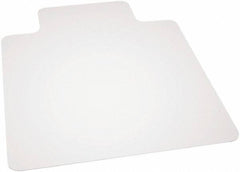 Ability One - 60" Long x 46" Wide, Chair Mat - Rectangular, Beveled Edge Style - Americas Industrial Supply