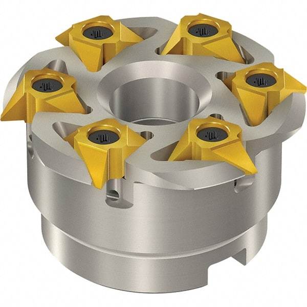 Vargus - 88mm Cut Diam, 300mm Max Hole Depth, 32mm Shank Diam, Internal/External Indexable Thread Mill - Insert Style 5VI, 5/8" Insert Size, 6 Inserts, Toolholder Style TM SC-D, 47.9mm OAL - Americas Industrial Supply