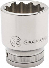 GearWrench - 3/4" Drive, Standard Hand Socket - 12 Points, 2.64" OAL, Alloy Steel, Chrome Finish - Americas Industrial Supply