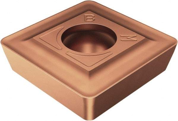 Sandvik Coromant - SPMT0606 BM Grade 1145 Carbide Turning Insert - TiAlN/TiN Finish, 90° Square, 6mm Inscr Circle, 2.6mm Thick, 0.6mm Corner Radius - Americas Industrial Supply