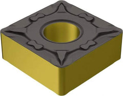 Sandvik Coromant - SNMG431 MF Grade 2220 Carbide Turning Insert - TiCN/AI2O3/TiN Finish, 90° Square, 1/2" Inscr Circle, 3/16" Thick, 1/64" Corner Radius - Americas Industrial Supply