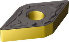 Sandvik Coromant - DNMG443 MM Grade 2220 Carbide Turning Insert - TiCN/AI2O3/TiN Finish, 55° Diamond, 1/2" Inscr Circle, 1/4" Thick, 3/64" Corner Radius - Americas Industrial Supply