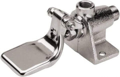 SANI-LAV - Faucet Replacement Single Pedal Foot Valve - Floor Mount - Brass, Use with Sinks, Wash Stations Scrub Sinks - Americas Industrial Supply