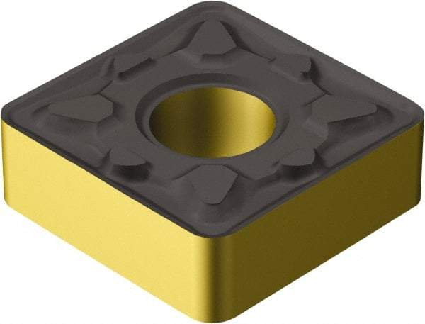 Sandvik Coromant - SNMG433 MM Grade 2220 Carbide Turning Insert - TiCN/AI2O3/TiN Finish, 90° Square, 1/2" Inscr Circle, 3/16" Thick, 3/64" Corner Radius - Americas Industrial Supply